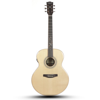 Carlos Marshello CP41C-NAT/P Solid Body Semi Acoustic Guitar
