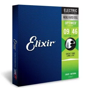 Elixir 19027 Optiweb Nickel Plated Electric Guitar Strings