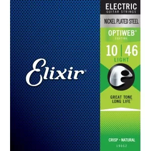 Elixir 19052 Optiweb Nickel Plated Electric Guitar Strings