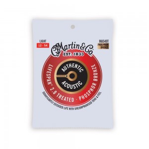 Martin Authentic Treated MA540T Light Acoustic Guitar Strings
