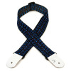D'Addario Planet Waves Woven Guitar Strap- Hootenanny Blue/Black
