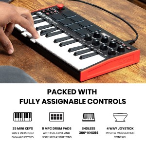 Akai MPK MINI MK3 25 Keys MIDI  Controller Keyboard