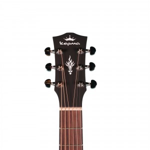 Kepma ES36-E Semi Acoustic Travel Guitar -All Mahogany