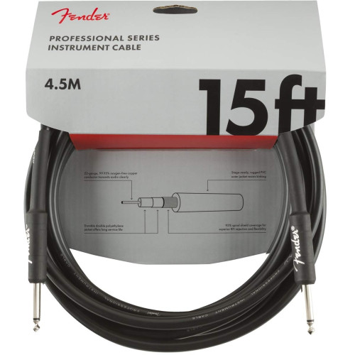 Make Your Music Sing with Fender Instrument Cable Professional Series 15Ft Black