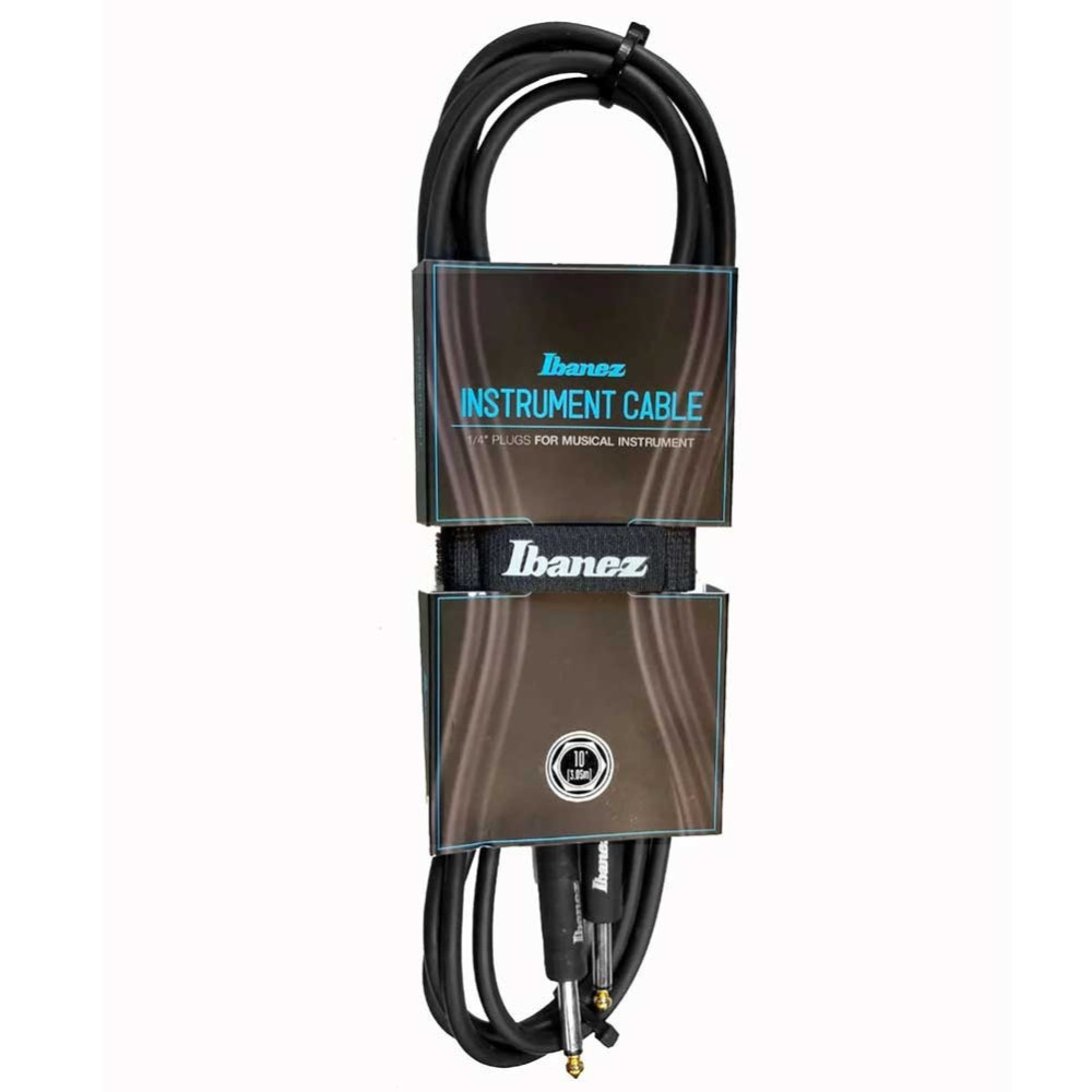 Ibanez Instrument Cable 10 ft IC10S1 - Superior Sound Quality for Your Performance | Ibanez