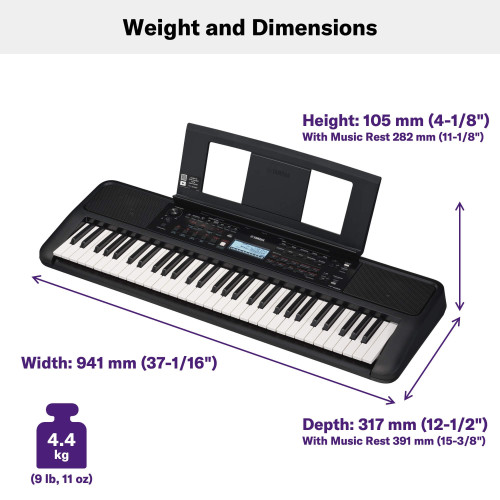 "Yamaha PSR-E383 Portable Keyboard | Premium Quality Musical Instrument from Yamaha"