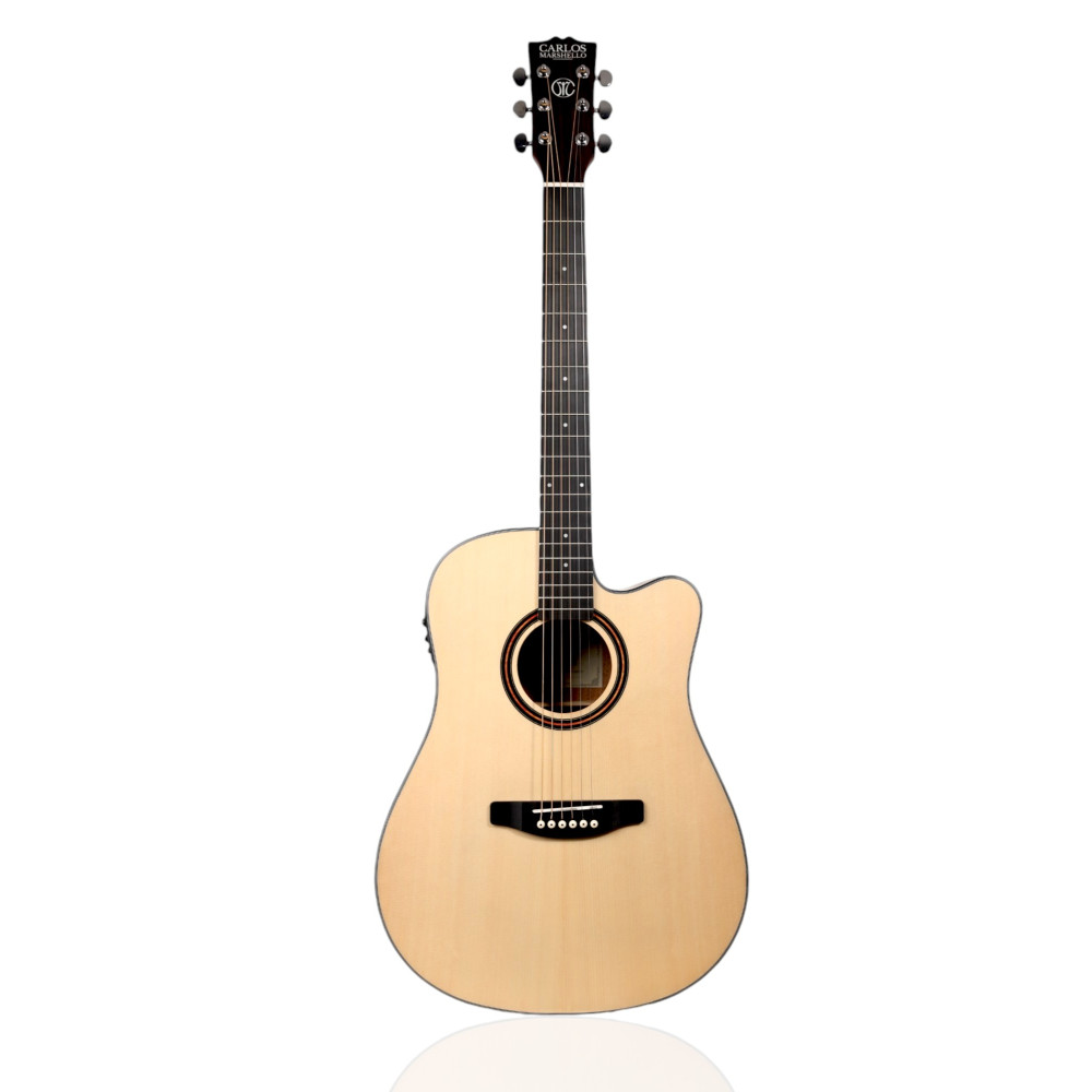 "Carlos Marshello CS41C Acoustic Guitar - Premium Quality Instruments from a Trusted Brand in the Music Industry"