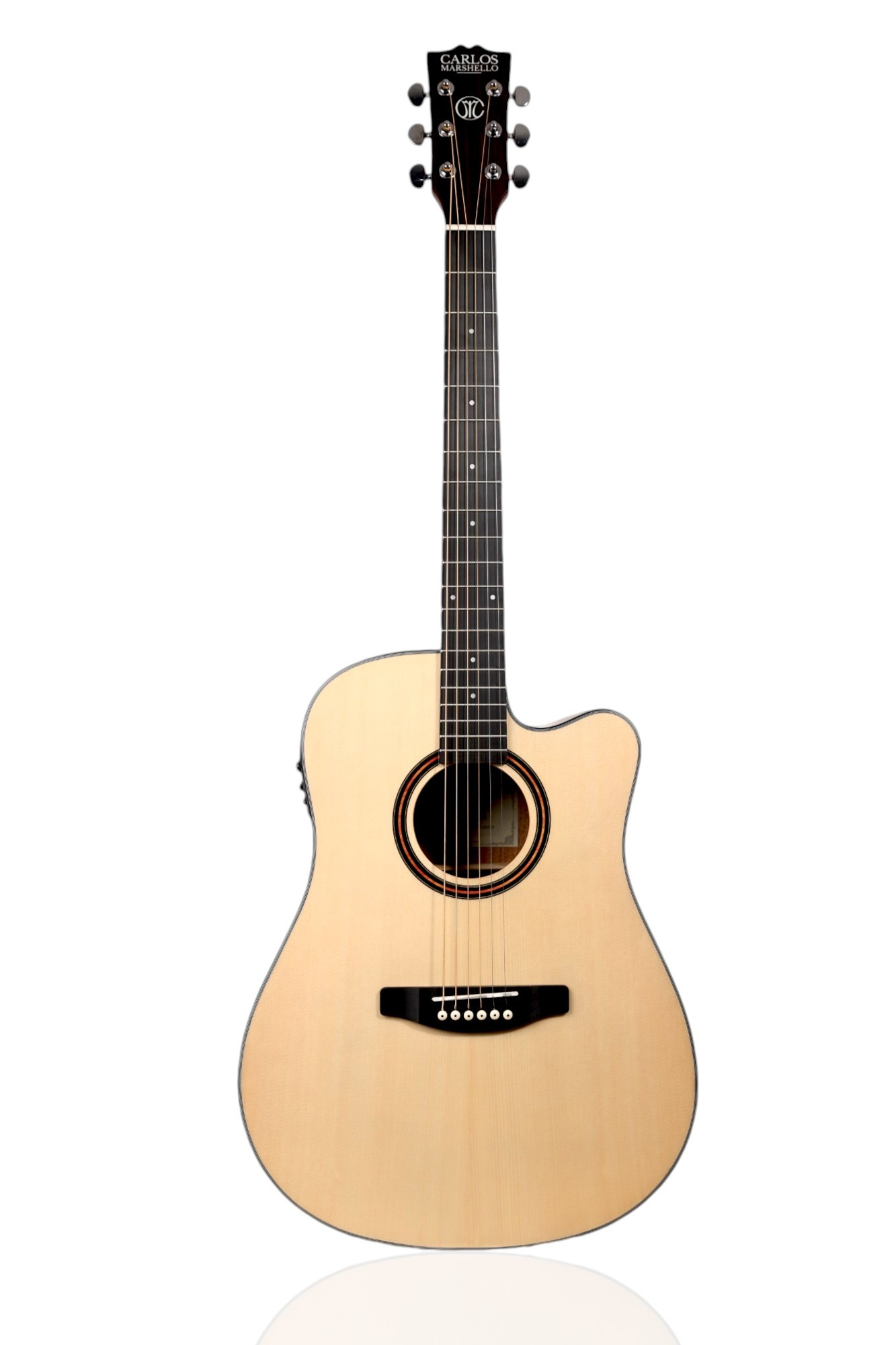 Carlos Marshello CS41C Acoustic Guitar Premium Quality Instruments from a Trusted Brand in the Music Industry