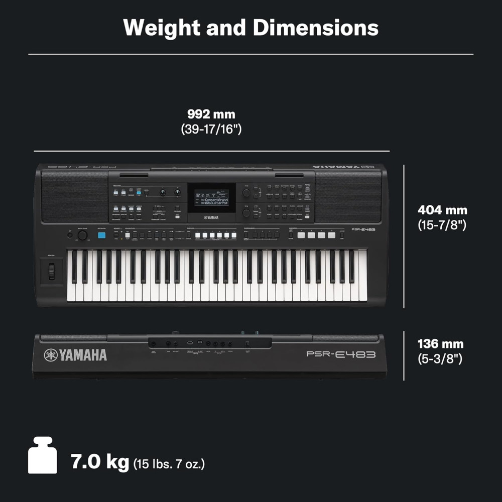 Yamaha PSR-E483 Portable Keyboard