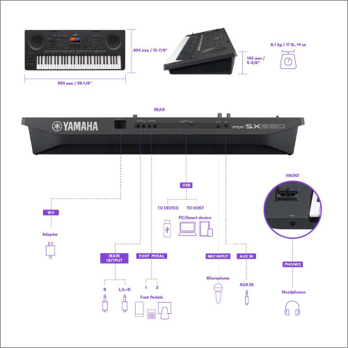 "Yamaha PSR-SX620 Digital Workstation Keyboard | Top Arranger Keyboards"
