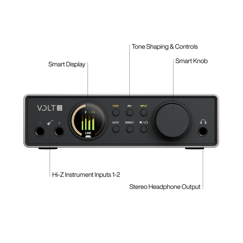 "Universal Audio Volt 2 (Gen 2) USB Audio Interface | Top Audio Interfaces"