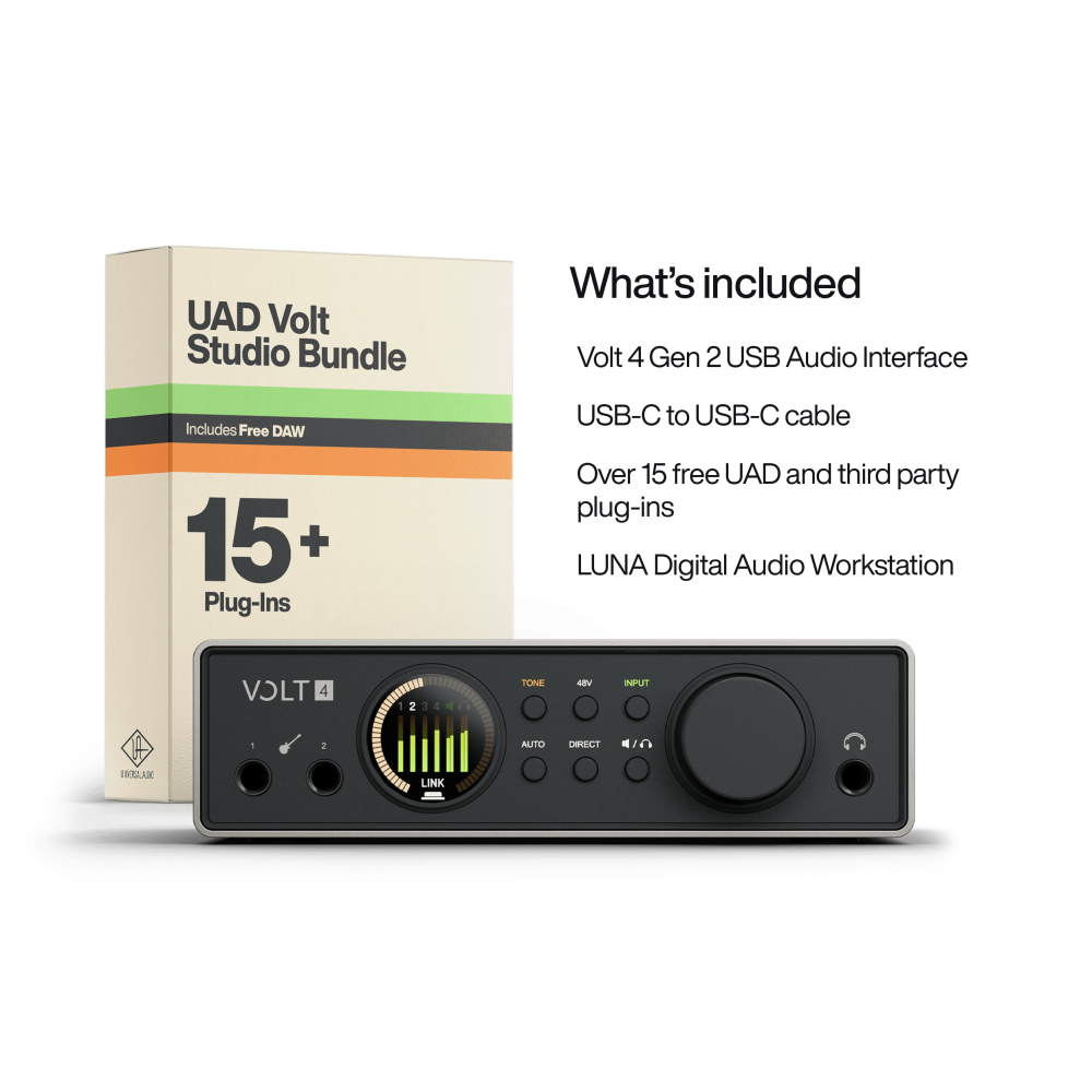 "Universal Audio Volt 4 (Gen 2) USB Audio Interface - Top Audio Interfaces"
