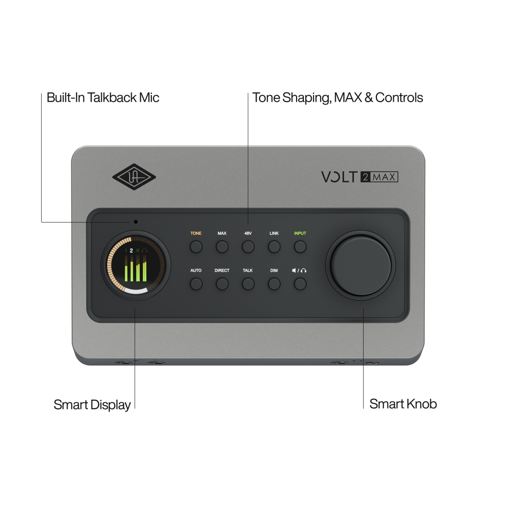 "Universal Audio Volt 2 Max USB Audio Interface - Top Audio Interfaces"