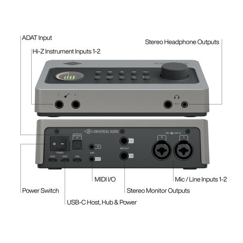 "Universal Audio Volt 2 Max USB Audio Interface - Top Audio Interfaces"