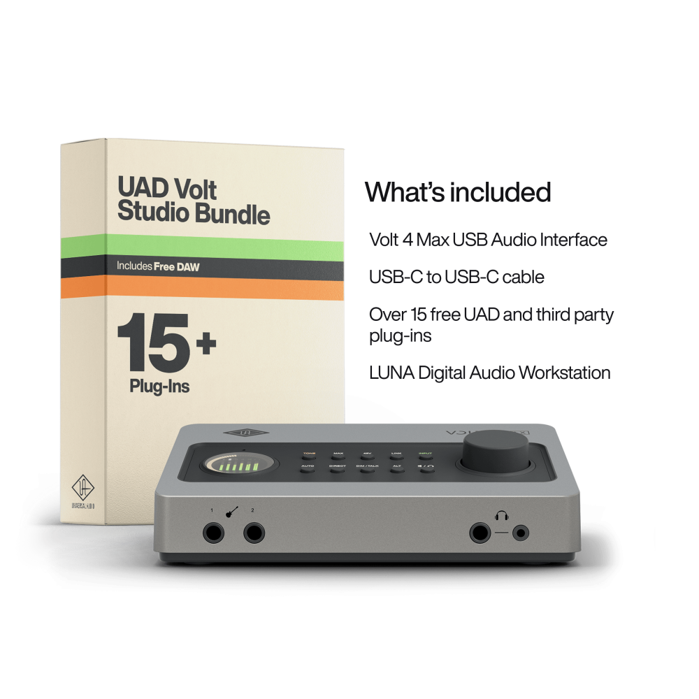 "Universal Audio Volt 4 Max USB Audio Interface - Best Audio Interfaces for Pro Sound Quality"