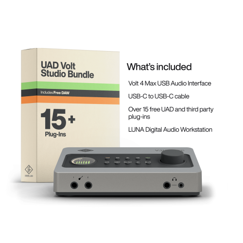 "Universal Audio Volt 4 Max USB Audio Interface - Best Audio Interfaces for Pro Sound Quality"