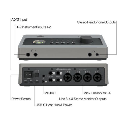 "Universal Audio Volt 4P Max USB Audio Interface - Top Quality Sound Solution"