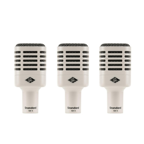 Universal Audio SD-3 (3-Pack) Dynamic Microphone with Hemisphere Modeling