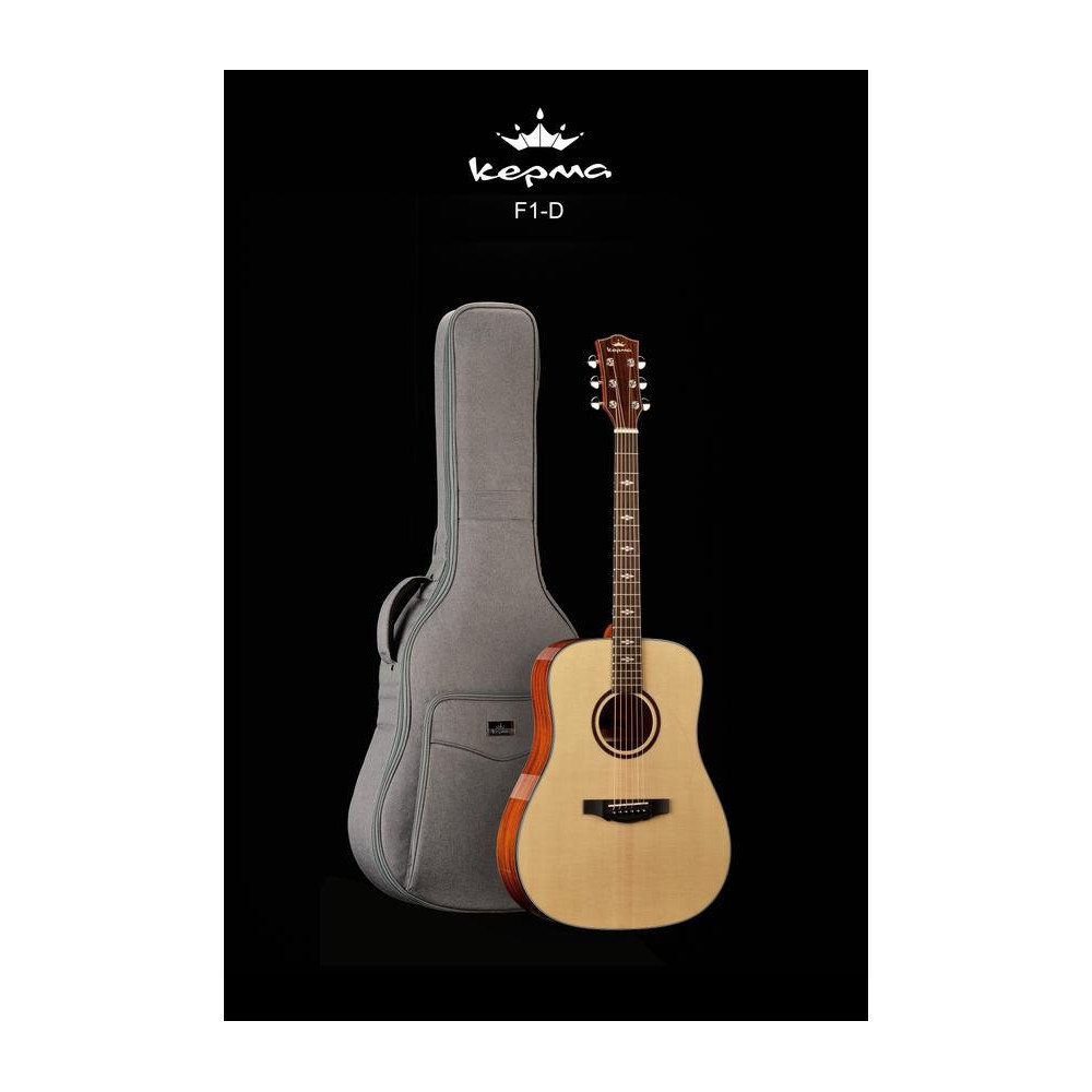 Kepma F1ED Dreadnought Transacoustic Guitar