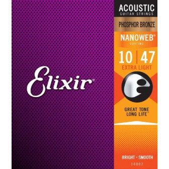Elixir 16002 Extra Light Phosphor Bronze Acoustic Guitar Strings: Best Price in India|Music Stores