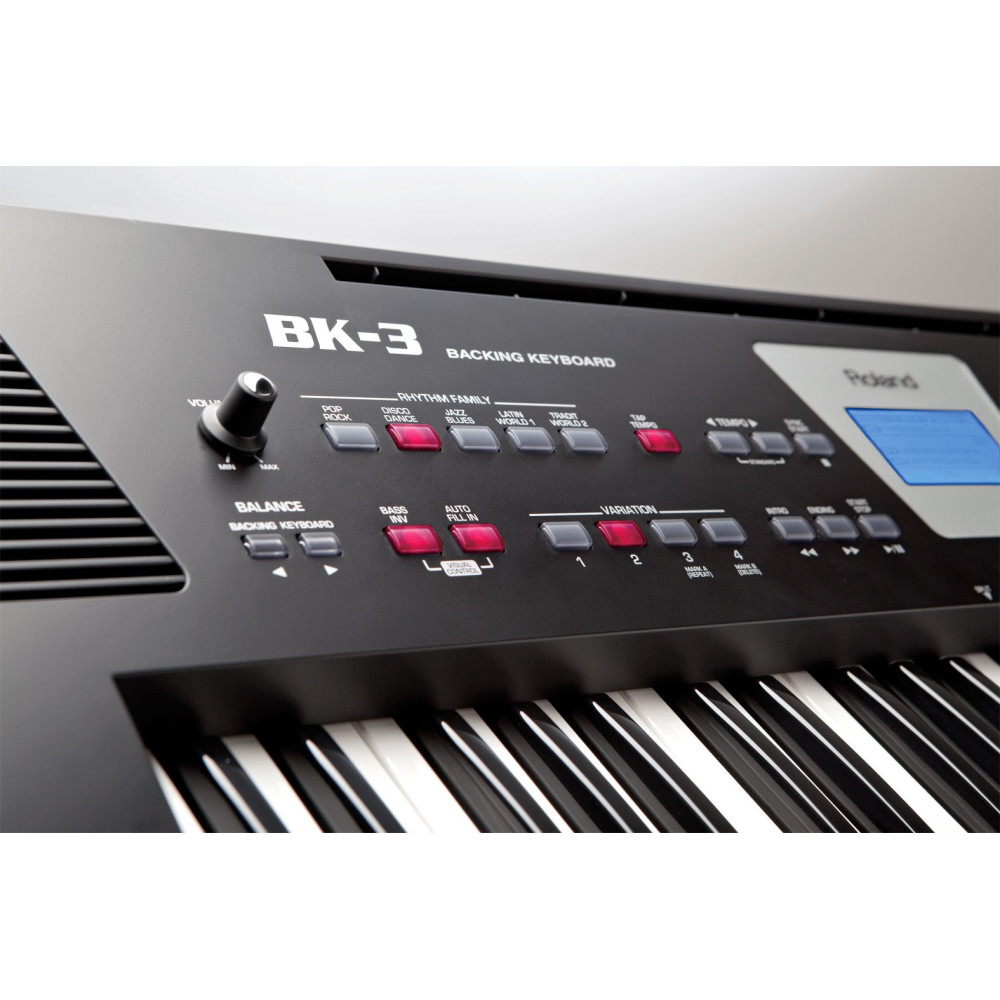 "Shop the Roland BK-3 Backing Keyboard for Professional Music Production | Roland Keyboards"