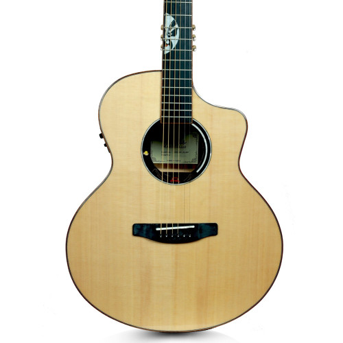 Carlos Marshello CSM41C Solid Top Semi Acoustic Guitar for Best Price