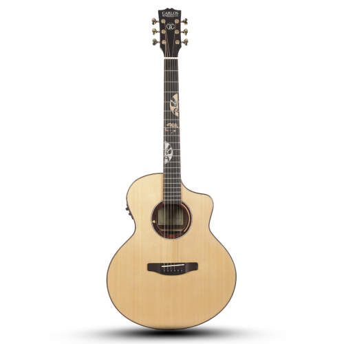 Carlos Marshello CSM41C Solid Top Semi Acoustic Guitar for Best Price