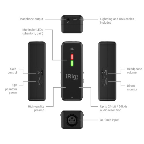 IK Multimedia iRig Pre HD Audio Interface for Best Price in India