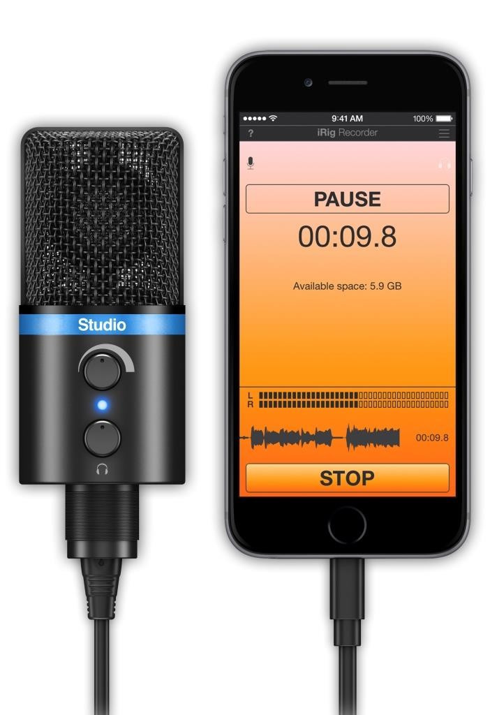 IK Multimedia iRig Mic Studio for IOS, Android, Mac & PC