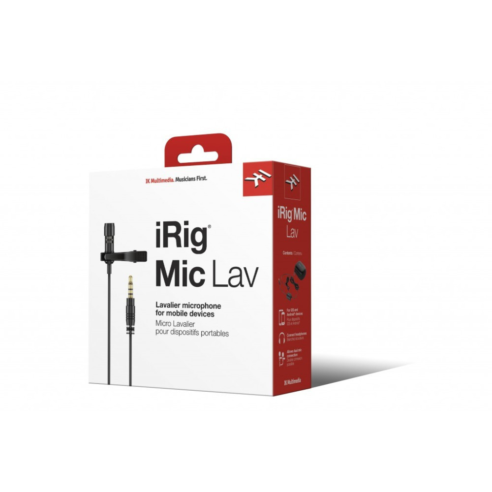 iRig Mic Lav – Professional Lavalier Mic for iPhone, iPad, Mac/PC
