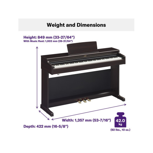 Yamaha Arius YDP-165 88-Keys Digital Piano