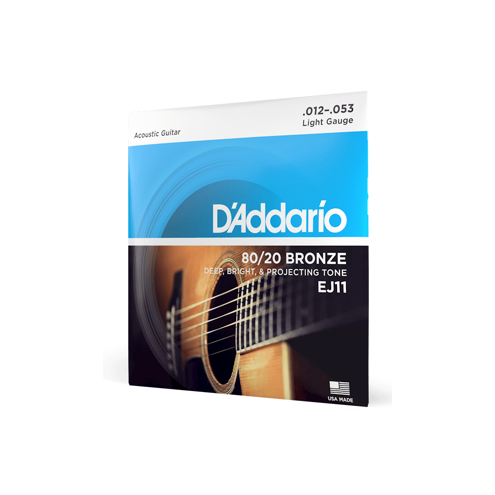 D'Addario EJ11 .012-.053 Bronze Acoustic Guitar String Set - Quality Sound Guaranteed