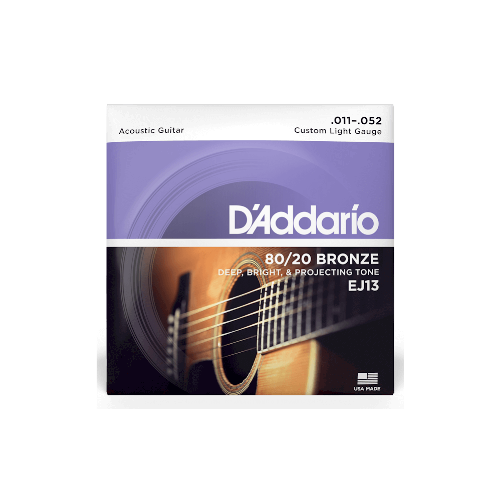 D'Addario EJ13 80/20 Bronze Acoustic Guitar String Set