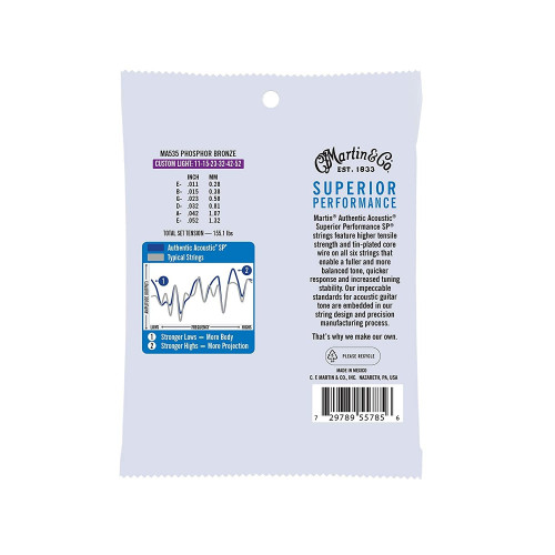 Martin MA535 Phosphor Bronze Acoustic Guitar Strings