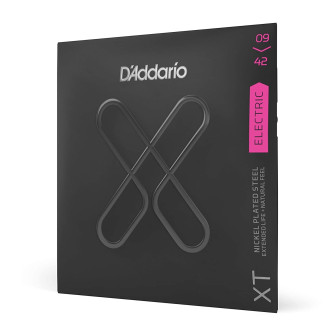 D'Addario XTE0942 09-42 XT Nickel Plated Steel Electric Guitar Strings