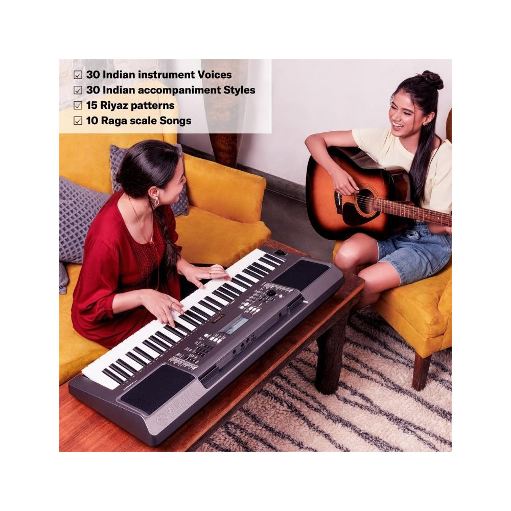 Yamaha PSR-I300 61-Keys Portable Keyboard - Indian Instruments & Riyaz Patterns