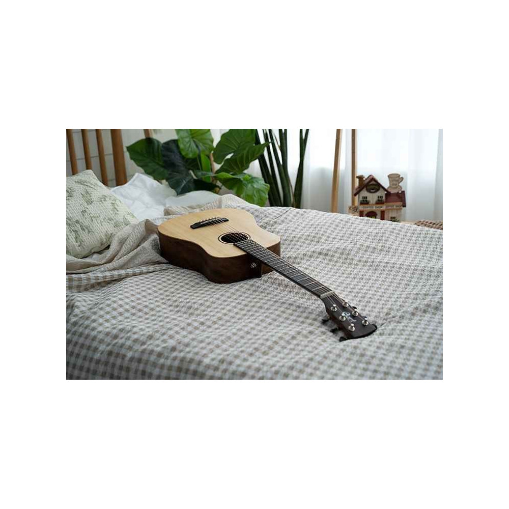 Cort Earth Series EARTH-MINI E Adirondack Electric Acoustic Guitar | Hear Rich Tone