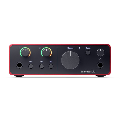 Focusrite Scarlett Solo (Generation 4) Audio Interface | Record and Produce with Incredible Studio Sound