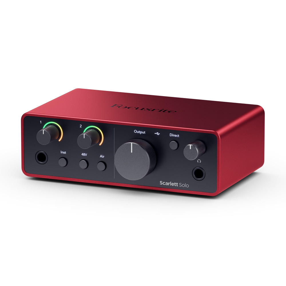Focusrite Scarlett Solo (Generation 4) Audio Interface | Record and Produce with Incredible Studio Sound