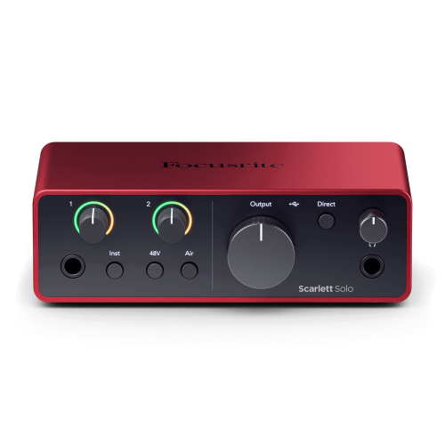 Focusrite Scarlett Solo (Generation 4) Audio Interface | Record and Produce with Incredible Studio Sound