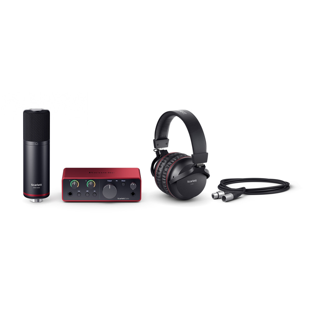 Upgrade Your Studio with the Focusrite Scarlett Solo Studio Pack (Generation 4)