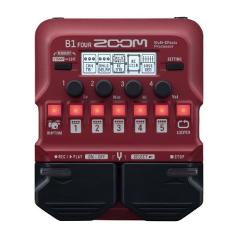 Zoom B1 Four Bass Guitar Multi Effects Processor