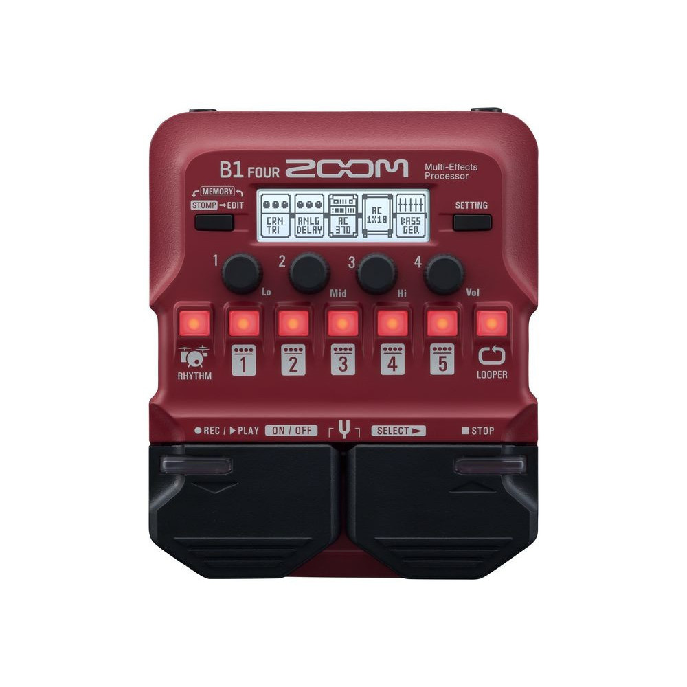 Zoom B1 Four Bass Guitar Multi Effects Processor