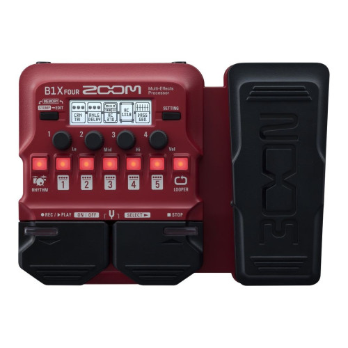 Zoom B1X Four Bass Guitar Multi Effects Processor